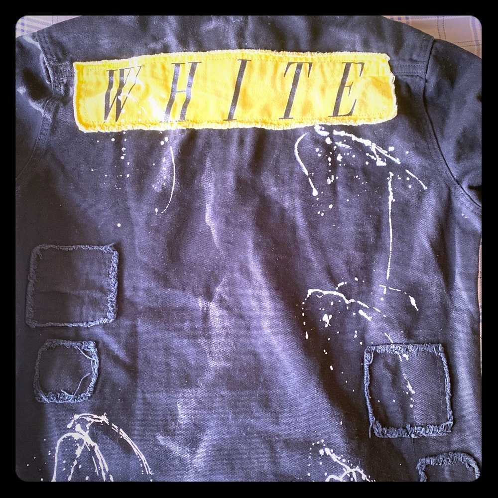 Off White Denim Longsleeve Overshirt